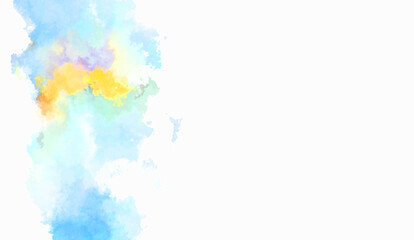 Watercolor painted background. Abstract Illustration wallpaper. Brush stroked painting. 2D Illustration.