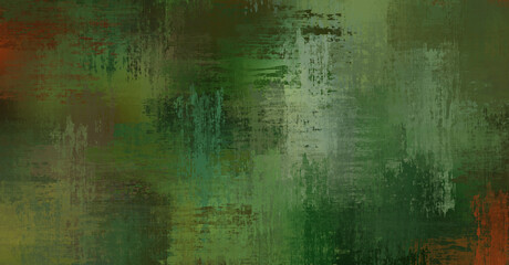 Background with crossed wild brush strokes. Colorful and vibrant illustration. Painted art. Creative abstract painting.