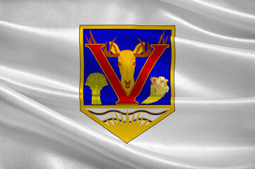 Flag of Vernon in British Columbia in Canada