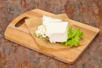 Greek traditional Feta soft cheese