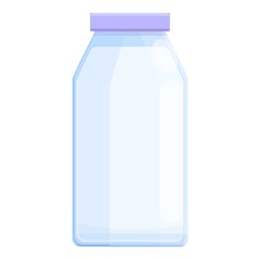 Milk jar icon. Cartoon of milk jar vector icon for web design isolated on white background