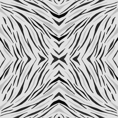 Seamless Zebra Texture. Watercolor Animal Skin. White Abstract Zoo Wallpaper. Tiger Stripe Design. Zebra Pattern. Grey Watercolour Animal Print. Seamless Zebra Pattern. Fashion Wild Background.