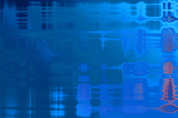 Abstract background. Geometrical elements on aged grunge texture. Graphic illustration with different color patterns.