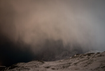 Rural winter scene in northern Scandinavia