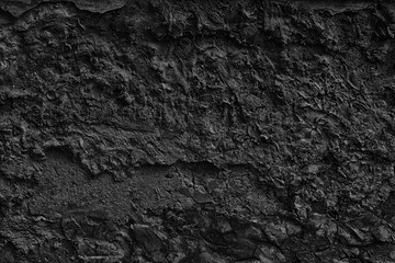 Rough black texture. Dark abstract gloomy sinister background