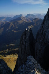 Fototapeta na wymiar Sunrise in the Caucasus, mountains.