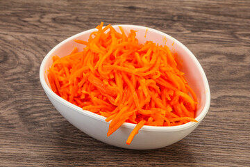 Korean carrot in the bowl