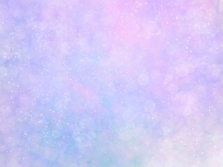 Unicorn galaxy pattern. Pastel cloud and sky with glitter. Cute bright paint like candy background theme. Concept to montage or present your product, for women, girls in princess style