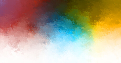 2D illustration of colorful brush strokes. Decorative texture painting. Vibrant paint pattern backdrop.