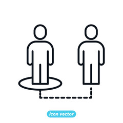 businessman recruitment Icon. Human resource icon. Head Hunting Related Vector symbol for your infographics web site design illustration