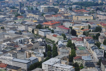 Obraz premium aerial view of the city