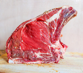 beef steak on the bone, ready for your barbeque and lunch, Florentine steak