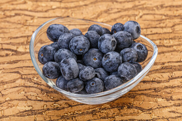 Sweet fresh juicy blueberries heap