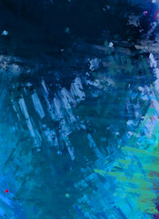 Brushed Painted Abstract Background. Brush stroked painting. Strokes of paint. 2D Illustration.