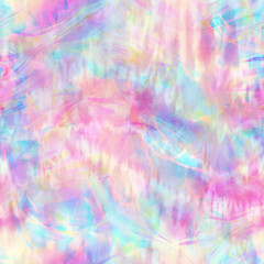 Fototapeta na wymiar Iridescent Abstract Hologram Seamless Pattern
