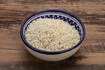 Raw arborio rice for Risotto