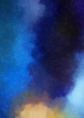 Watercolor painted background. Abstract Illustration wallpaper. Brush stroked painting. 2D Illustration.