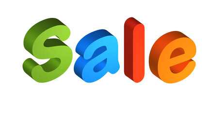 discount symbol, 3d illustration