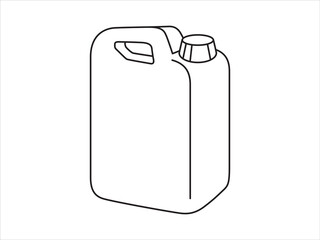 Canister icon. Vector icon of Oil canister. Gasoline icon vector. 