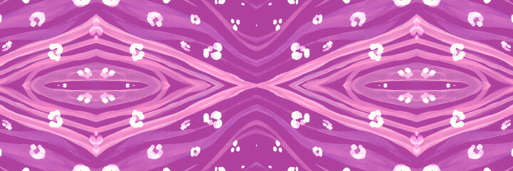 Violet Zebra Leather Print. Psychedelic Abstract Stripes. Seamless Tribal Ornament. Wave Ethnic Banner. Tiger Leather Texture. Seamless Geometric Fashion Lines. Pink Tiger Leather Print.