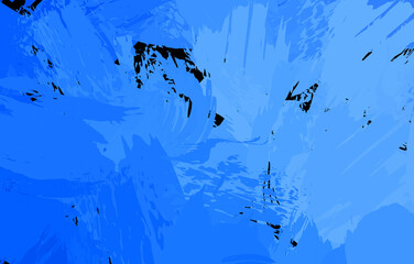 Creative abstract painting with wild brushstrokes. Background with artistic brush strokes. Colorful and vibrant illustration. Painted art.