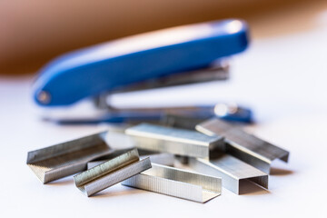 Staples on a white background