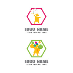 Kids Logo Template vector symbol nature