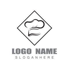 Hat chef logo template