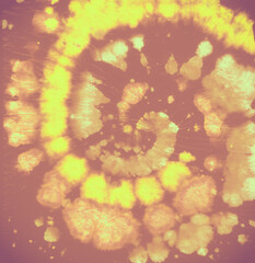 Red Tie Dye Patterns. Hippie Old Paint. Batik Design for Textile Shirt. Tye Die Circle Kaleidoscope. Abstract Texture with Psychedelic Swirl. Artistic Backdrop. Orange Tie Dye Patterns.