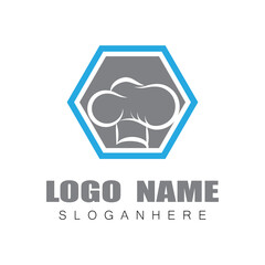Hat chef logo template