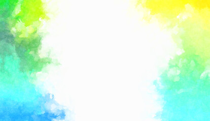 Fototapeta premium Watercolor painted background. Abstract Illustration wallpaper. Brush stroked painting. 2D Illustration.