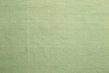 Natural green fabric texture background