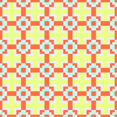Abstract Cross Pattern generative computational art illustration