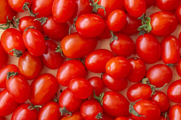 Red ripe organic tomato background