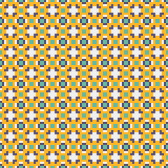 Fototapeta premium Abstract Cross Pattern generative computational art illustration