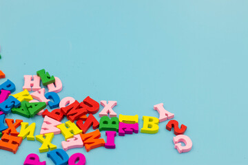 Colorful English alphabet background