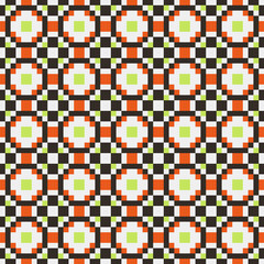 Fototapeta premium Abstract Cross Pattern generative computational art illustration