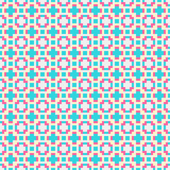 Fototapeta premium Abstract Cross Pattern generative computational art illustration