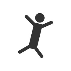 Human icon very happy