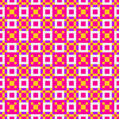 Abstract Cross Pattern generative computational art illustration