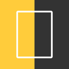 Simple background social media post yellow and black