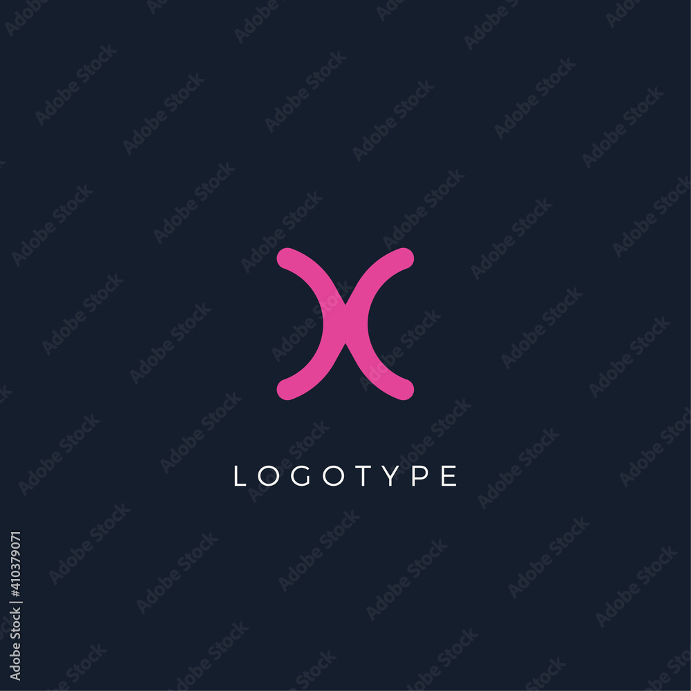 Poster minimalist letter with dots, awesome monogram. lowercase letter for modern and creative logo concept