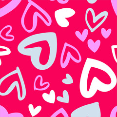 Hearts pattern background, for wrapping paper, greeting cards, posters, invitation, wedding and Valentines cards.