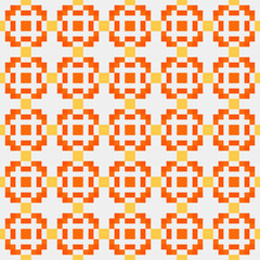 Abstract Cross Pattern generative computational art illustration