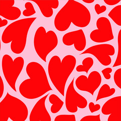 Fototapeta na wymiar Hearts pattern background, for wrapping paper, greeting cards, posters, invitation, wedding and Valentines cards.