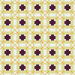 Abstract Cross Pattern generative computational art illustration