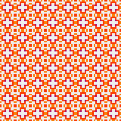 Fototapeta premium Abstract Cross Pattern generative computational art illustration