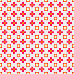 Abstract Cross Pattern generative computational art illustration