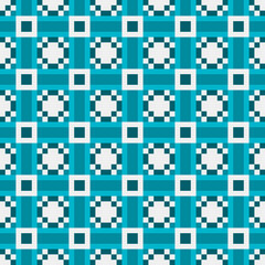 Naklejka premium Abstract Cross Pattern generative computational art illustration