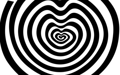 black and white heart spiral texture background	